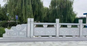 随州 芝麻灰桥栏杆、河道栏杆安装效果