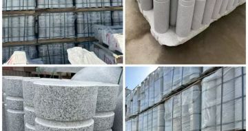 随州 芝麻白花岗岩挡车柱、隔离柱多少钱