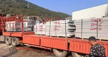 随州 芝麻灰花岗岩光面毛板出货日常