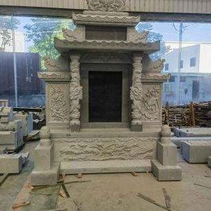 随州 芝麻灰高档墓碑、土墓，一套也支持定做