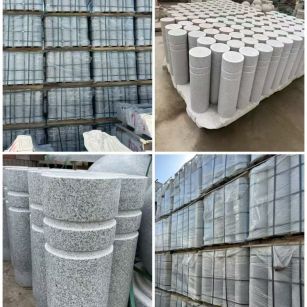 随州 芝麻白花岗岩挡车柱、隔离柱多少钱